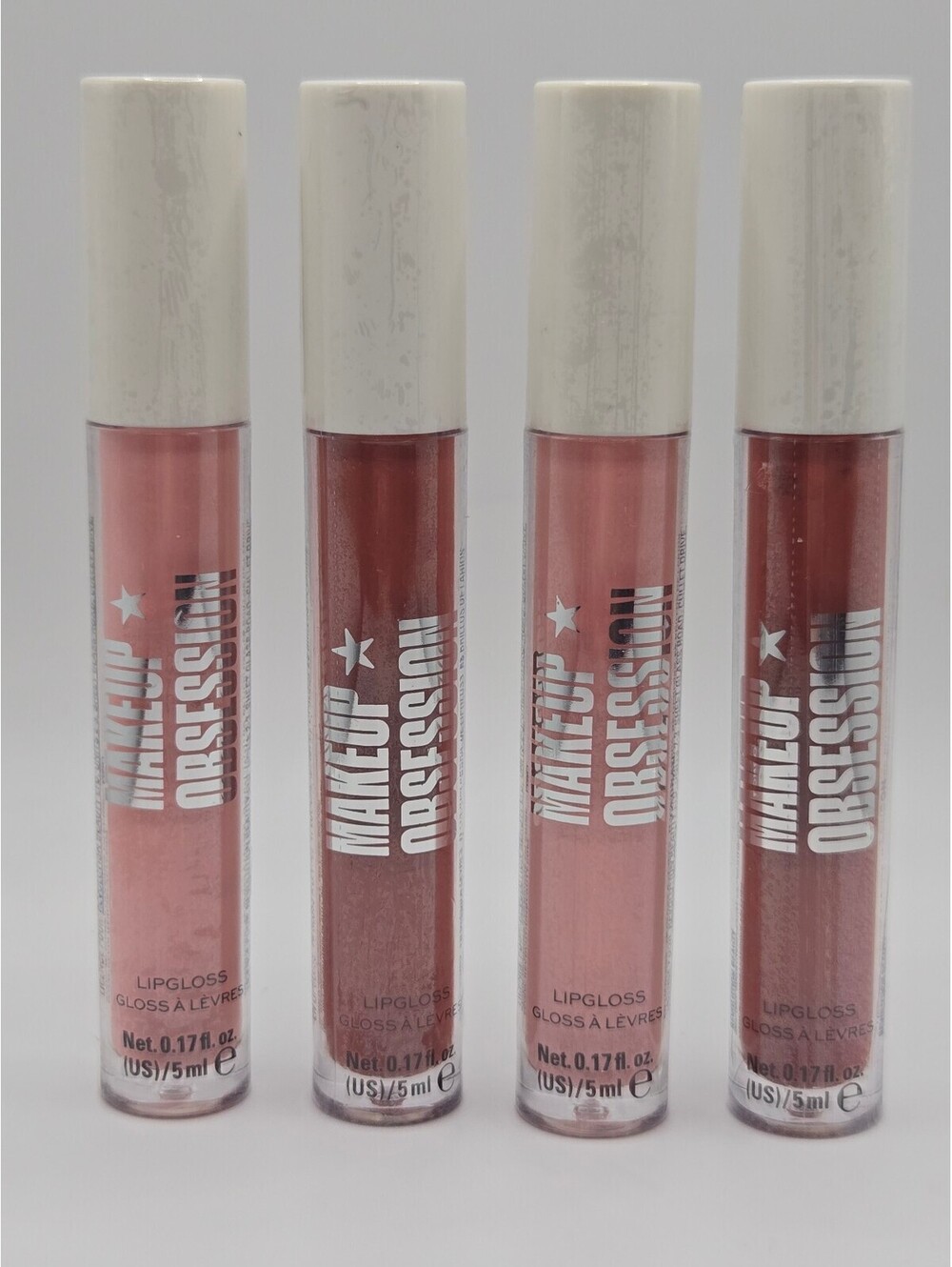 Makeup Obsession Lip Gloss Set - Shades Captivated and Resolute - 5ml Tub